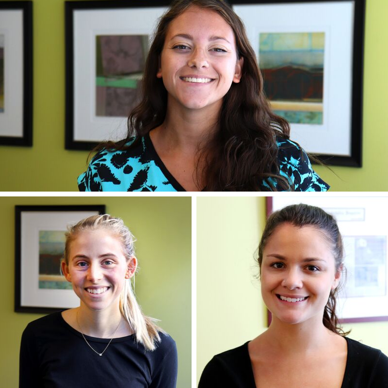 Photo collage of three Ceisler Media Fall Interns from 2019.