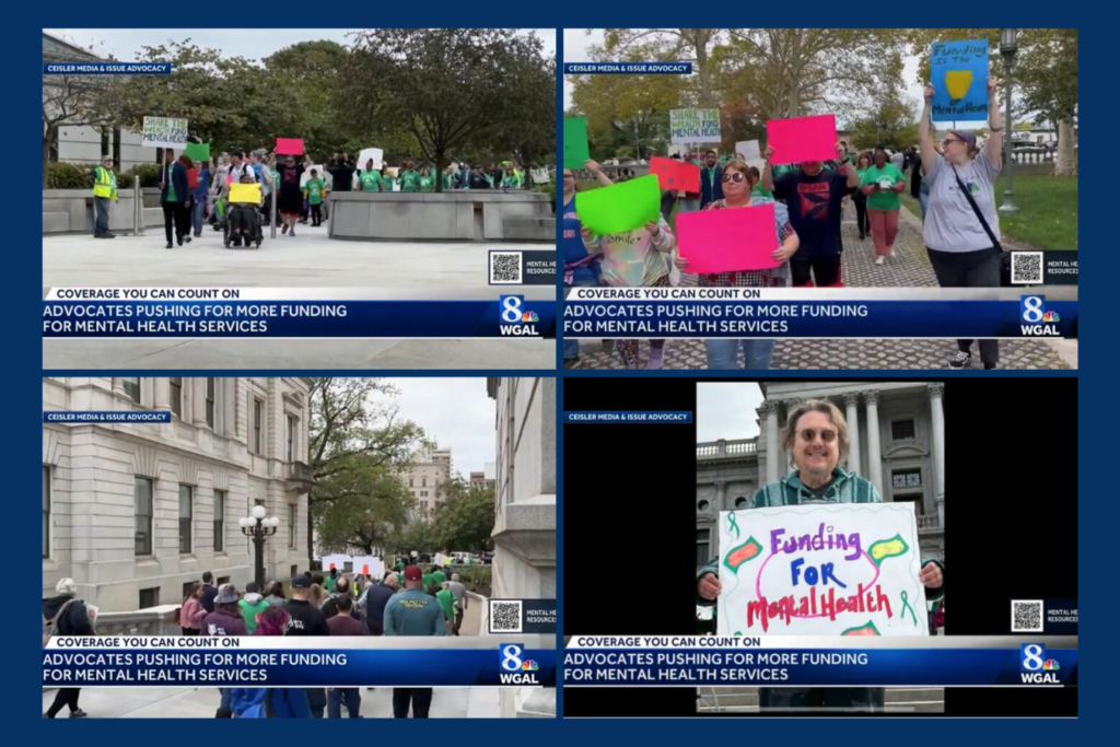 Various coverage by WGAL of an event by Rehabilitation and Community Providers Association.